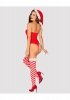 Obsessive strój mikołajki Kissmas body czerwone  XS/S